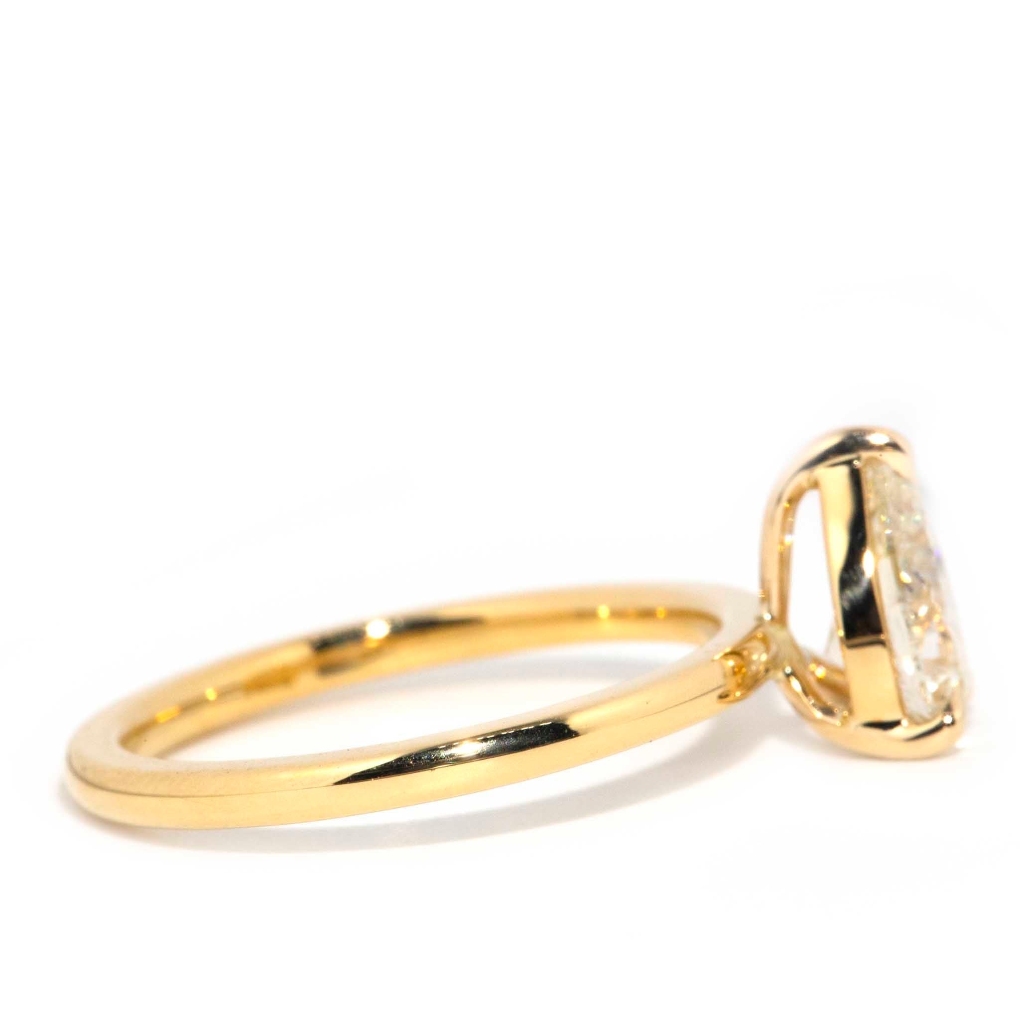 Tranquility 1.01 Carat Pear Cut Certified Diamond Ring Rings Imperial Jewellery 